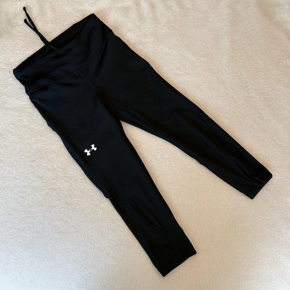 Under armour youth XS compression heatgear leggings in black size youth XS